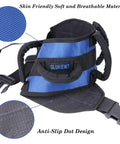 Padded Gait Belt With Seven Grips For Seniors, Non Slip Transfer Belt For Elderly, close-up on material and design details