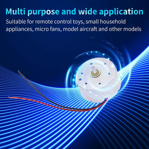 10 Pack Tiny Micro DC Motors R300C 25mm Small DC Motor with wires for DIY toys and miniature projects