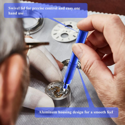 All-In-One Pen Style Precision Screwdriver Set With 12 Double-Ended Bits S2 Steel For Eyeglasses, Watches, Jewelry And Electronics in use