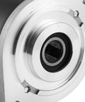 Close-up of sealed collar coupling from Hydraulic Leveling System Kit for RV Unidirectional Power Unit Upgrades