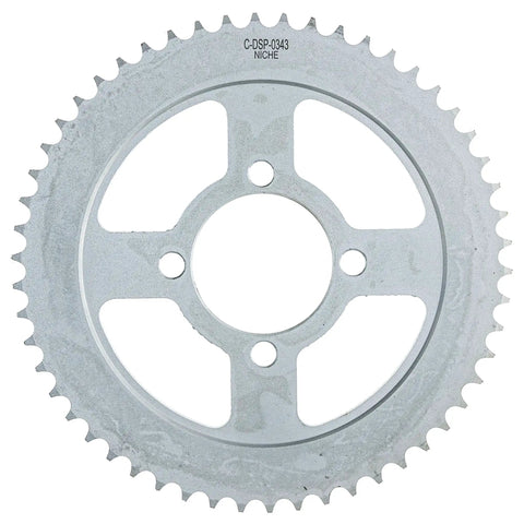 Drive Sprocket Chain Combo For Yamaha TTR125LE Front 13T Rear 54T 428 Pitch showing rear 54T sprocket close-up