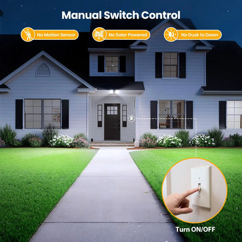 2 Pack Adjustable Twin Par Outdoor Flood Light Fixture Max 300W Security Lighting With Switch Control For Garage Driveway Porch Gives Hella Bright Coverage And Rock Solid Installation