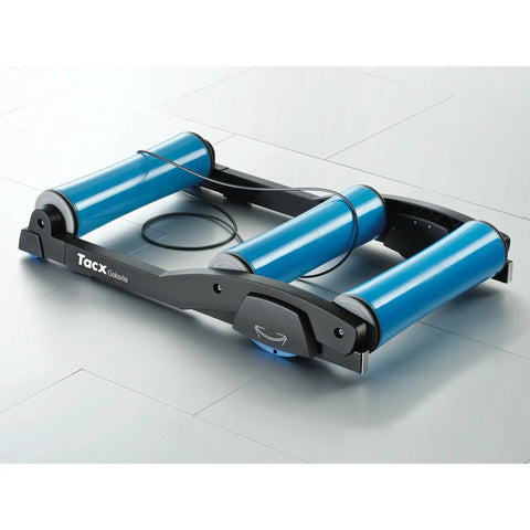 Indoor Bicycle Rollers With Foldable Retractable Design For At Home Gym Training, Conical Centering Rollers And Swing System