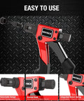 Rivet Nut Tool Bundle NT600 NT700 For DIY And Pros showing red tool with knurled knob and integrated return spring