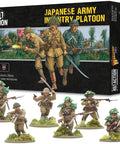 Japanese Army Infantry Platoon 28mm Plastic Miniatures For Bolt Action War Gaming World War II Tabletop Figures Including Type 99 Rifles