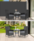 Side Awning 118 By 71 Inches Retractable Privacy Screen For Patio Backyard Garden Balcony And Courtyard UV Resistant Waterproof Dark Gray Wind Resistant Fabric For Outdoor Use on patio with chairs and table