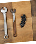 4 Pack Heavy Duty Carbon Steel Sliding Track Spacers And Metal Clamps For Barn Door Mounting And Replacement with wrenches