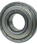 Close-up of 6204-2Z deep groove ball bearing with double metal seal, part of 2 Pack 6204-2Z Deep Groove Ball Bearings With Double Metal Seal 20x47x14mm Pre Lubricated Chrome Steel Durable Quiet Performance Best Value And Cost Effective Bearings Set