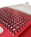 Pin Gage Set With Storage Case In Bearing Steel For Measuring Holes, 190 Pieces Ranging 0.061 To 0.250 Inches, Pro Grade High Precision 0.0002 Inch Tolerance, Each Gauge Two Inches Long. bearing steel pin gages in case, .231-.250 sizes