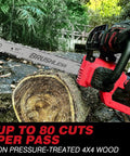 10 Inch Cordless Chainsaw With Brushless Motor Auto Oiler For Wood Cutting Battery Powered Mini Chainsaw Tool only Compatible With 18V Lithium Ion Batteries killer in action cutting wood