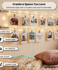 Stainless Steel Curtain Wire Rod Set 16.4 Ft With 24 Clips And Corner Connectors For Easy No Fuss Flexible Angled Installations Great For Windows Balconies Or Wall Mounted Curtain Panels; wall photo display