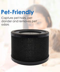 2-Pack Replacement Filter For TaoTronics TT-AP001 And VAVA VA-EE014 Air Purifiers with 3-In-1 True HEPA Filtration