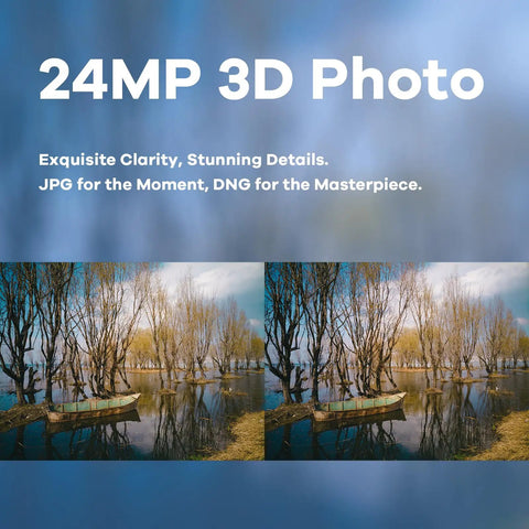 24MP 3D photo sample demonstrating Viewer Integrated 3D VR Camera With 24MP Photos And 8K Stills, 4K60 Video, Stereoscopic 3D Instant Display.