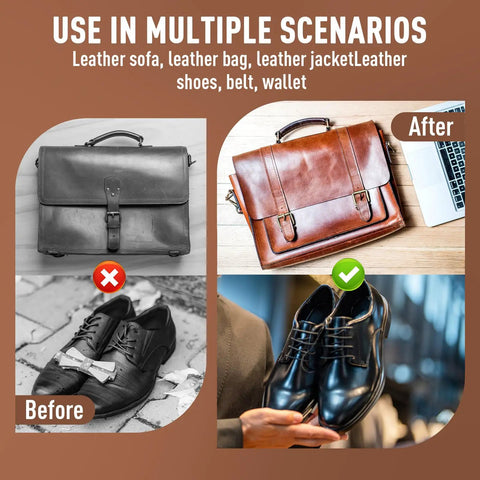 Durable Horsehair Bristle Brush For Gentle Leather And Wood Treatment Straight Up Premium Wax Applicator used before and after on shoes and bags.