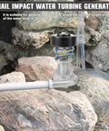 1000W Portable Water Turbine Generator For Home Power And Lighting 220V Aluminum Alloy Mini Hydropower Station with water flow