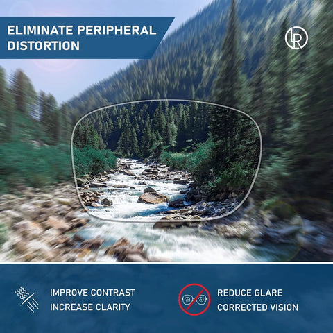 Photochromic Replacement Lenses For Ray Ban Meta Wayfarer RW4006 RW4008 50mm 53mm showing clear to dark transition with UV protection.