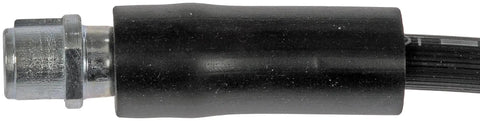 Front Passenger Side Brake Hydraulic Hose For Select Chevrolet Pontiac Saturn Models - close-up of hose end and metal fitting