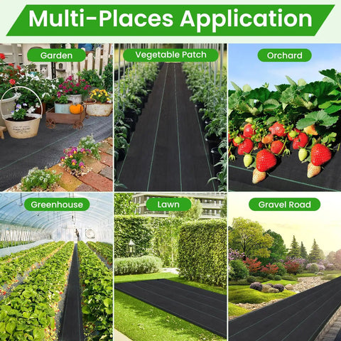 Tough As Nails Weed Barrier Fabric For Gardens And Driveways 3x300ft Geotextile Ground applications in gardens, orchards, greenhouses