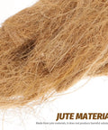 Close-up of natural jute fibers used in Natural Jute Fire Starters 4 Pack Lightweight Outdoor Fire Igniters For Camping And Hiking Quick Ignition