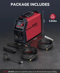110V And 220V MMA Stick Welder With Large LED Display, 160 Amp Arc Inverter, Synergic Control, Portable Welding Machine with cables