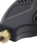 Close-up of brass coupler on Beefy 5000 PSI 10 GPM Pressure Washer Gun With 36 Inch Wand Brass Internals Safety Trigger Lock Easy Grip Pistol