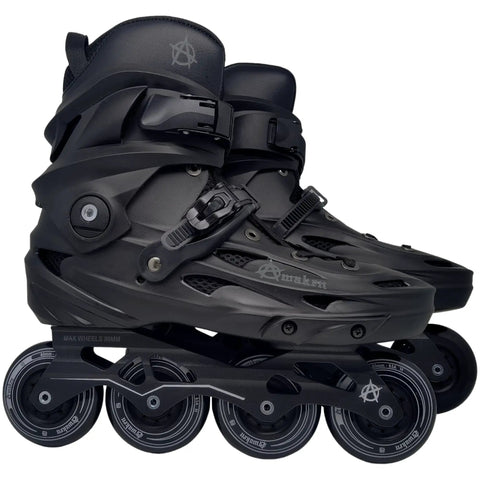 4 Wheel Inline Skates Black Size 6 For Men And Women Top Notch Boot With Durable Outer Shell And Breathable Honeycomb Memory Sponge