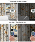 Floral Blackout Curtains For Bedroom And Living Room 84 Inch Length Two Panels Set Thermal Insulated Light Blocking Drapes With Tiebacks Farmhouse Darkening Window Treatments For Light And Noise Reduction