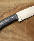 Blue And White Micarta Handle D2 Tool Steel Tactical Knife For Hunting And Camping EDC With Full Tang Blade And Leather Sheath