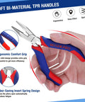 Mini Pliers Set 3-Piece Handy Tool Kit With 4 Inch Diagonal Pliers, 5 Inch Long Nose Pliers, And 6 Inch Needle Nose Pliers