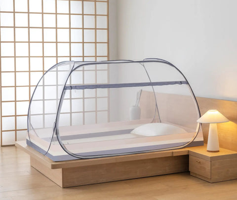 Pop Up Mosquito Tent With Instant Fold Frame For No Hassle Setup Sealed Netting Bottom And Ultra Portable Travel Bag Indoor Outdoor Use