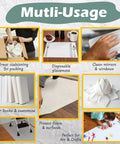 Heavy Unprinted Newsprint Packing Paper Sheets For Moving And Shipping, 320 Sheets, Multi-usage: packing, cleaning, crafts