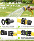 Fix Your Leak In No Time With This Heavy Duty 3/4 Inch Garden Hose Repair Kit Featuring Upgraded Aluminum Clamps And Extra Washers For A Total Zero Leak Fix.