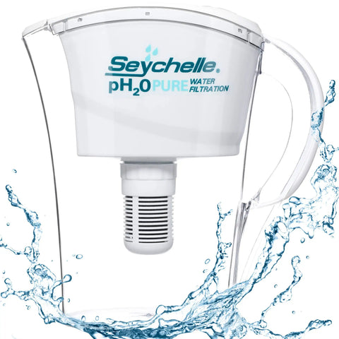 Alkaline Water Filter Pitcher Replacement For 32 Oz pH2O Boosts Water Alkalinity To 9.5 pH With Proven Tech Single Filter Easy Install