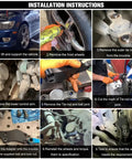Installation instructions for Turn Angle Adapters Steering Lock Kit for drift enthusiasts with Aluminum T6061 adapters