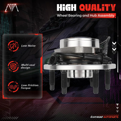 Two Wheel Drive 2 Pack Front Wheel Hub Bearing Assembly For Chevy Silverado 1500 Tahoe Yukon Escalade Suburban Express Savana 1500 1999 2013 Fits Front Left Or Right Wheel 2WD Only