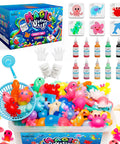 Magic Water Elf Toy Kit For Kids Make Your Own Water Pets With 10 Colorful Gels And 6 Creature Molds DIY Sensory Craft Kit