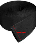 Heavy Duty Nylon Cable Protector Sleeve For Wire Harnesses, 3.8cm wide black braided cord cover for protection.