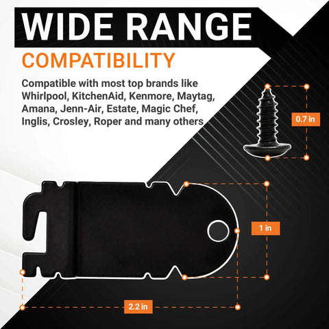 Dishwasher Side Mounting Bracket Replacement Kit Including Two Brackets And Four Screws Easy Install Durable Build