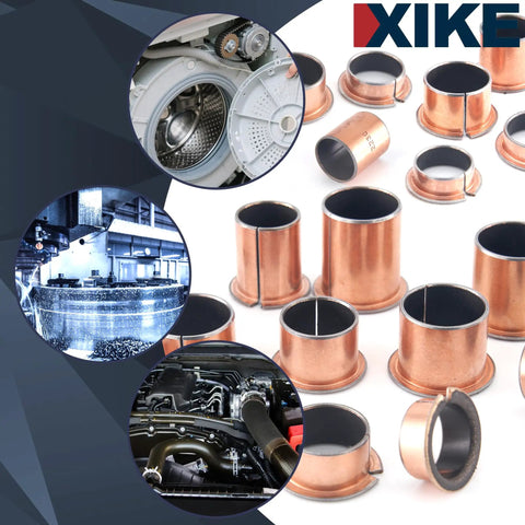 Oilless Bronze Sleeve Bearing 16x18x20mm 4 Pack Heavy Duty With Carbon Steel Base Bronze Sintered Core And PTFE Composite For Low Friction High Wear Resistance And Efficient Heat Transfer bronze sleeve bearings for machinery
