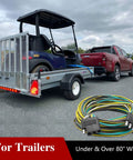 Heavy Duty 25 Foot 4 Pin Flat Trailer Wire Extension Kit With 18 AWG Color Coded Wishbone Harness For Rv Camper Setup, trailer and golf cart.