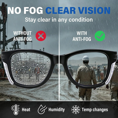 Clear Anti Fog Scratch Resistant Safety Glasses With Side Shields And Uv Protection Built For Jobsite Hustle And Shop Floor Grind Lightweight Impact Resistant Eyewear For Construction Pros