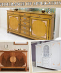 Wide range of applications with Twenty Piece Wood Applique Corner Onlay Set For DIY Furniture Decor on cabinets.