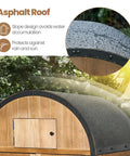 All In One Outdoor Storage Shed With Domed Roof Waterproof Tool Cabinet And Lockable Multi Functional Organizer detail of domed roof.