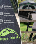 Roomy Six Person Camping Tent With Heavy Duty Blackout Layer Blocks Bright Morning Sun And Keeps Things Cool For Your Crew Includes Full Rainfly For Smooth Weekend Getaways features waterproof rainfly, zipper protection, and strong metal poles.