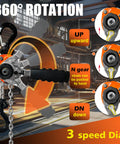 Manual Lever Hoist 1.5 Ton Come Along 20 Ft Chain Puller with 360° Rotation and 3-Speed Dial for Lifting Heavy Duty Tasks