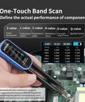 LCR Meter With Digital Multimeter Tweezers And Signal Generator, 100kHz SMD ESR Capacitor Tester in use on PCB