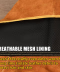 Real Cow Leather Welding Hood Cap with breathable mesh lining, heat and spark resistant shield up to 250C.