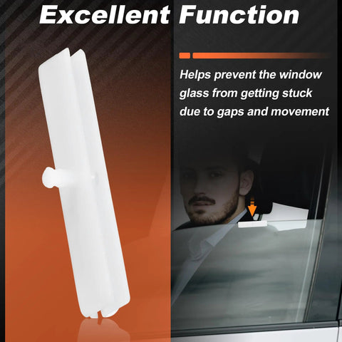 Image showing Fiat 500 And 500C Window Regulator Clip Replacement For 2012 To 2018 Glass Run Channel Guide Fix Stuck Window Easy Install