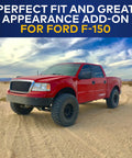 Red Ford F-150 with Ford F-150 6.34 Inch Antenna Mast, Premium Short Car Wash Proof Radio Antenna for FM AM
