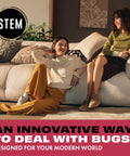 Two women smiling on a couch, showcasing a relaxed environment for using Nuke Your Dang Yard Bugs With This Plant Based Bug Spray That Squashes Ants Roaches And Flies Fast Dog Friendly Home Defense Formula Botanical Blend Entomologist Tested 12 Oz Bottle.